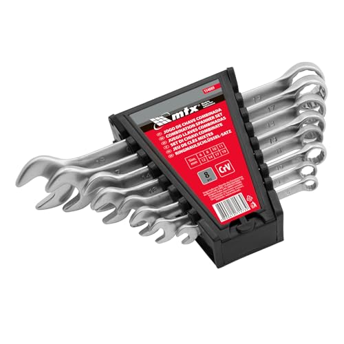 Mtx Jogo De Chave Combinada Cromo Fosco De 6 X 19 Mm 8 Peças